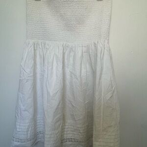 American Eagle Outfitters White A-Line Skirt